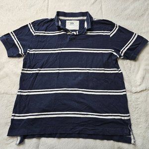 nobo Navy White Striped Polo Shirt XL 46/48